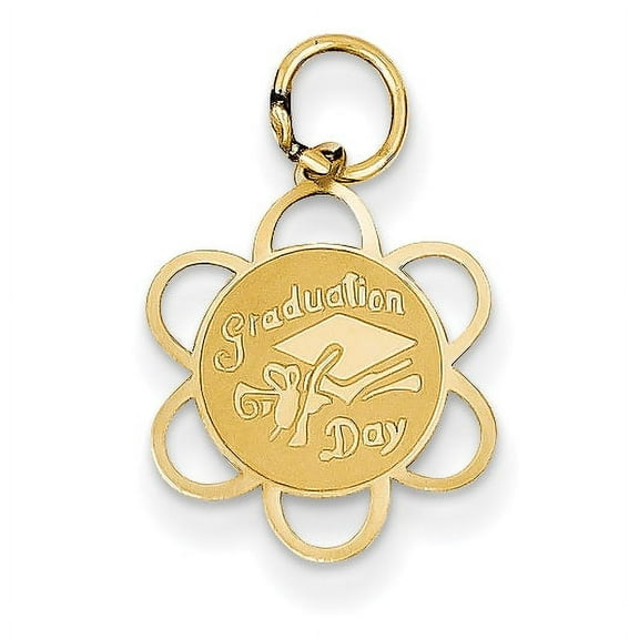 Finest Gold 14K Yellow Gold Graduation Day Charm