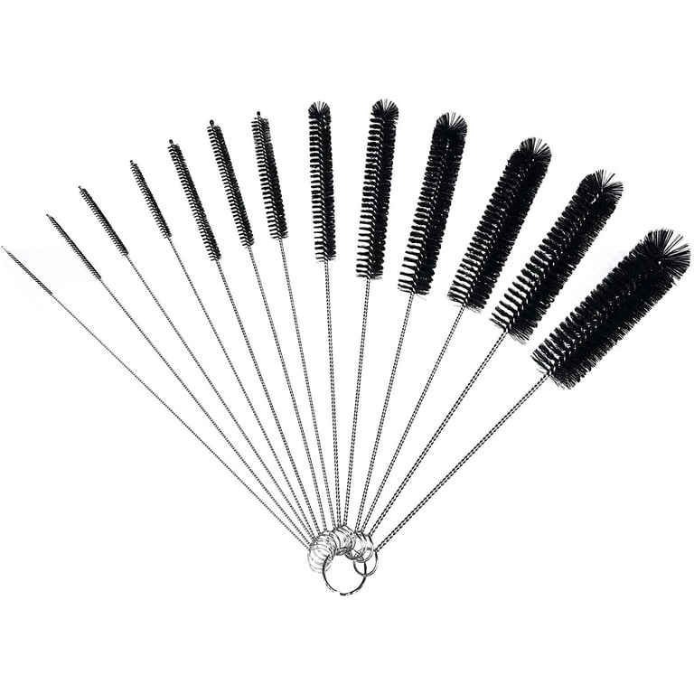 Straw Cleaner Brush, 8.2-inch Nylon Pipe Tube Cleaning Brush, 13 Pieces  Straw Brush Variety Pack for Drinking Straws, Bottles, Keyboards, Jewelry