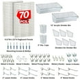 thumbnail image 3 of Azar Pegboard Organizer Kit White 900945-WHT, 3 of 9