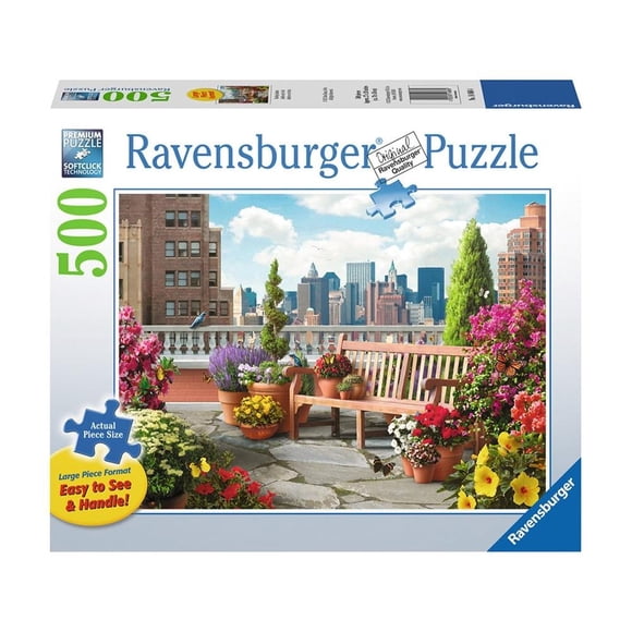 Rompecabezas Ravensburger Puzzle New York Desde la Terraza de 500 Piezas
