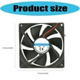thumbnail image 5 of 9225 Computer Cooling Fan 92mm Low Noise Design ABS High Airflow Solution 5/12/24V for 3D Printers and Server Racks, 5 of 9