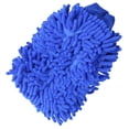 thumbnail image 2 of 2x Premium Microfiber Chenille Super Absorbent Wash and Wax Glove, Car Wash Mitts (Blue), 2 of 8