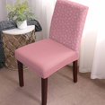 thumbnail image 2 of Chair Covers for Dining Room Set of 4,Christmas Winter Snowflakes Stretch Seat Protector Removable Washable Chairs Slipcovers for Kitchen Banquet Wedding Hotel,Gold and White, 2 of 6