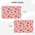 thumbnail image 3 of Rocae Cute Strawberry C Printed Heat Resistant Place Mats,Classic Hemstitch Cloth Fabric Placemats Imitation Linen Place Mat Table Mats 18x12 inch, 3 of 5