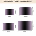 thumbnail image 5 of Purple Black Ombre Door Mat Indoor Outdoor, Modern Gradient Abstract Art Non Slip Welcome Mat with Rubber Backing, Absorbent Fabric Front Door Mats Entryway Rug for Home Patio Entrance 20"x31.5", 5 of 9