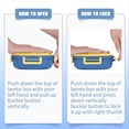 thumbnail image 5 of Caja Bento para Niños de Acero Inoxidable, A Prueba de Fugas, 3 Compartimentos, Lonchera con Cubiertos, Tamaños de Porciones Ideales para Edades de 1 A 3 Años, Azul, 5 of 5