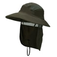 thumbnail image 2 of Sombrero para el solapa para el cuello Sombrero de cubo Cordón ajustable para la barbilla Gorra de protección solar Sombrero de malla Sombrero Salvador  Sombrero de pescador de ala ancha, 2 of 10