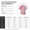 thumbnail image 3 of PAYOHTO Romantic Roses Butterfly Mens Hawaiian Casual Short-sleeved Shirt Tropical Summer Beach Button Down Shirts, 3 of 7