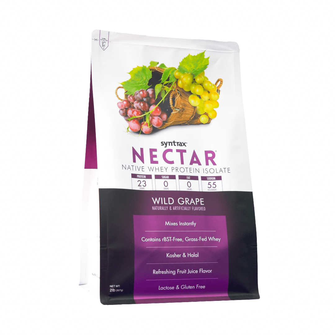 Syntrax Nectar, Wild Grape, 2 lbs. 100% Whey Protein Isolate, Refreshing Fruit Flavor