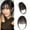 Black, variant on Eterna Clip-On Bangs Real Hair - 100% Real Hair, Eterna Clip-On Bangs, Flequillos De Cabello Natural Con Clip, Wispy Bangs with Temples for Daily Wear, Effortlesshair Transformation