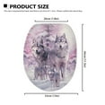 thumbnail image 6 of SEANATIVE Ice Wolf Toilet Lid Seat Protector Cover Soft Toilet Lid Covers 17.3*13 Inches Toilet Protector Cover with Elastic Edge Reusable Standard Toilet Lid Cover, 6 of 6