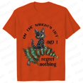 thumbnail image 1 of Camisetas con estampado de gato para mujer, ropa divertida de Navidad para amantes de los gatos, 1 of 5
