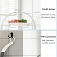thumbnail image 4 of WRKEKC Clearance Stackable Foldable Kitchen Vegetable Rack, Perforated Prep Basin with Wall Hooks, Metal Storage Shelf for Organizing Fruits and Vegetables, 4 of 6