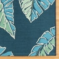 thumbnail image 4 of Reyn Spooner Kona Coast Fresco Kukui Tropical Floral Navy Polyester/Polypropylene Flatweave Indoor/ Outdoor Area Rug, 9x13, 4 of 11