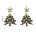 thumbnail image 3 of PuSpu Christmas Tree Earrings Holiday Earrings Christmas Gifts For Girlfriend Family Christmas Ornaments, 3 of 6