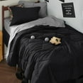 thumbnail image 1 of Juego de edredón Bedsure Black Twin XL con sábanas, 5 piezas, 1 of 8