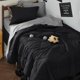 thumbnail image 1 of Juego de edredón Bedsure Black Twin XL con sábanas, 5 piezas, 1 of 8