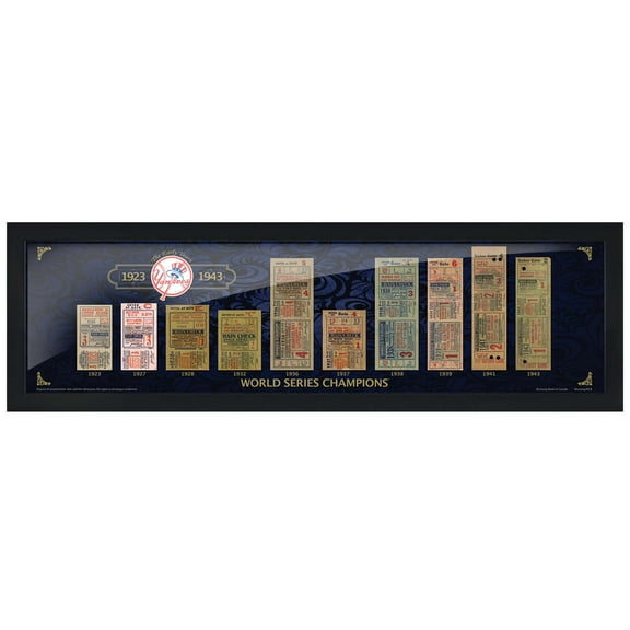 New York Yankees 6'' x 22'' Tickets to History: The Early Years Wall Art