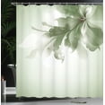 thumbnail image 3 of Ambesonne Abstract Shower Curtain, Gradient Toned Flowers Art, 69"Wx70"L, Sage Green, 3 of 4