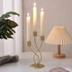 thumbnail image 3 of Juego de 3 Candelabros Dorados, Candelabros de Hierro de Metal Elegantes de Lujo, Candelabros de Mesa Decorativos Europeos, 3 of 7