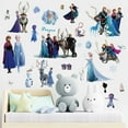 thumbnail image 4 of 25 PCS For Frozen Theme Wall Stickers – Cartoon Character PVC Removable DIY Wall Decals for Boys Girls Bedroom, Living Room, Playroom Decor, 9.84x17.72 Inch, 4 Sheets Set, 4 of 5