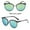 Green, variant on YWDJ Sunglasses Womens Trendy Big Frame Hollow Sunglasses Anti-UV Sunglasses Men Sunglasses Multicolor