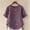 Purple, variant on Aloohaidyvio Tops,Womens Plus Size Round-Neck Short Sleeve Print Buttons Cotton Linen Vintage Tops