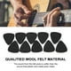 thumbnail image 4 of 10 Uds. Púas de fieltro de lana de alta calidad de 3mm para guitarra y ukelele (negro), 4 of 8