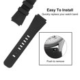 thumbnail image 4 of Uxcell Rubber Watch Band 22mm Width Silicone Watch Strap for Gear S3 Classic, Gear S3 and GT/Smart Watch, Black, 4 of 5