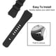 thumbnail image 4 of Goma Reloj Correa 22mm Ancho, Único Diseño Reemplazo Silicona Reloj Correa para Engranaje S2 S3 S4 y GT/GT2 Inteligente Reloj, Negro, 4 of 5