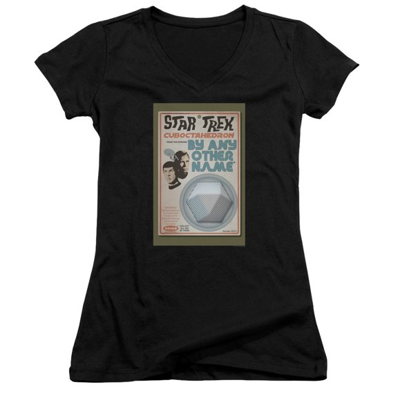 Star Trek Tos Episode 51 Junior Women's V-Neck T-Shirt Black