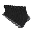 thumbnail image 2 of Frnrwgo 5 Pairs Mens Over the Calf Socks Moisture Wicking Cotton Casual Crew Length Athletic Running Hiking Socks, 2 of 3