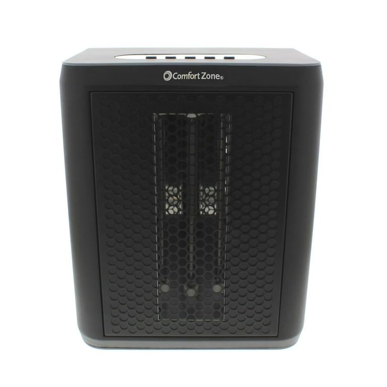 Comfort Zone Infrared Electric Portable Desktop Space Heater Black Walmart Com
