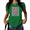 2-Green, variant on UNISHE Women's Retro Striped Baseball Mom Graphic T-Shirt Funny Team Poster Tee Summer White Top