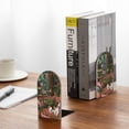 thumbnail image 5 of Pofeuu Dog On Floral Couch Print Large Bookend Hold Heavy Books- Wood Bookends for Heavy Books Heavy Duty Book Ends Wood Bookends for Office Desk Non-Skid, 5 of 7