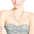 thumbnail image 6 of Beach Chic Linked Mother of Pearl Shell Ovals and Crystal Bead Necklace, 6 of 6