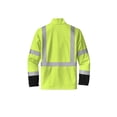 thumbnail image 4 of CornerStone Unisex ANSI 107 Class 3 Soft Shell Jacket | Water-Resistant High Vis Coat for Men & Women with Zippered Pockets, 4 of 4
