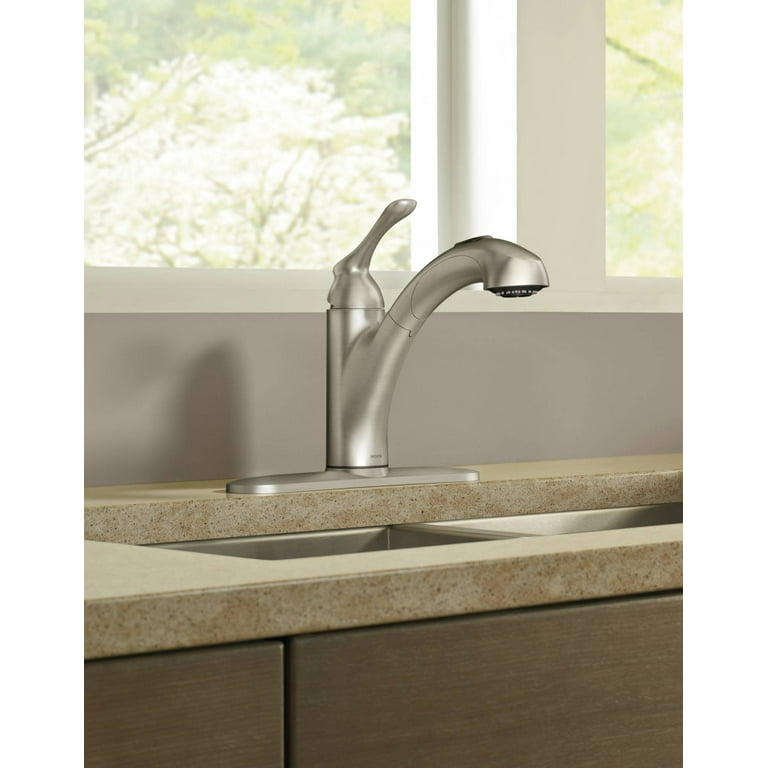 Moen 87017w Glacier One Handle Pull Out