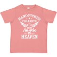 thumbnail image 3 of Inktastic Handpicked for Earth by My Auntie in Heaven with Angel Wings Boys or Girls Toddler T-Shirt, 3 of 5