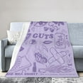 thumbnail image 4 of Olivias Pop Music Rodrigos Blanket Soft Flannel Throw Blanket Novelty Aesthetic Graphic Air Conditioning Blanket Decor for Bed Couch Living Room 30x40, 4 of 6