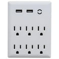 thumbnail image 1 of 3 Outlet & 2 USB Wall Tap, White, 1 of 1