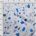 thumbnail image 3 of oneOone Cotton Cambric Medium Blue Fabric Marble Chips Dress Material Fabric Print Fabric By The Yard 42 Inch Wide, 3 of 4