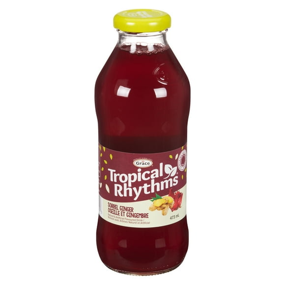 Grace Tropical Rhythms Sorrel Ginger Drink, 473ml Bottle, Grace Tropical Rhythms Sorrel Ginger Drink, 473ml Bottle