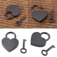 thumbnail image 4 of Amo a la forma del Corazón Candado, Bloqueo de Diario Pequeño Con Llave, Portátil y Fácil de Usar para El Libro de Diario O Joyería, 4 of 7