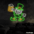 thumbnail image 3 of Craftnamesign St. Patrick Day Neon Sign,Beer Restaurant Decor,Patrick Sign, 3 of 4