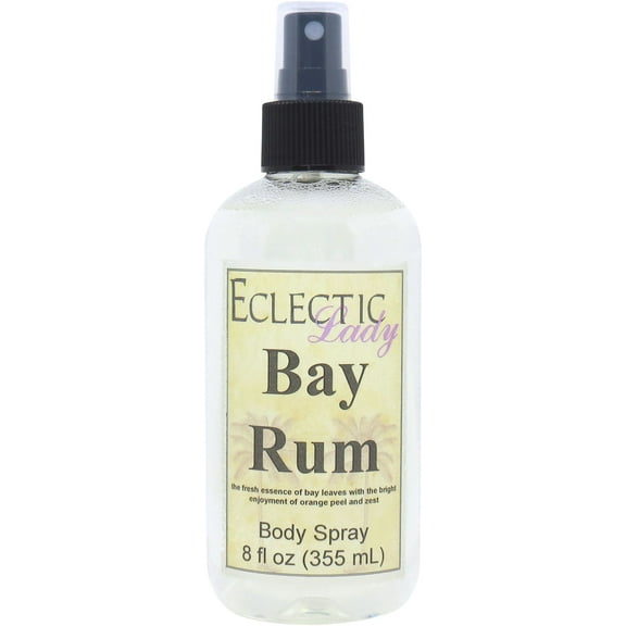Bay Rum Body Spray, Eclectic Lady, Hydrating Mist, Unisex (Double Strength), 4 oz