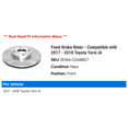 thumbnail image 2 of Front Brake Rotor - Compatible with 2017 - 2018 Toyota Yaris iA, 2 of 2