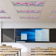 thumbnail image 4 of Fluorescent Light Covers 2 Pack 4x2 ft Lily Of The Valley Ceiling Light Covers Pink Flower Light Filters for Classroom, Office & Home, Drop Ceiling Light Covers, 4 of 8