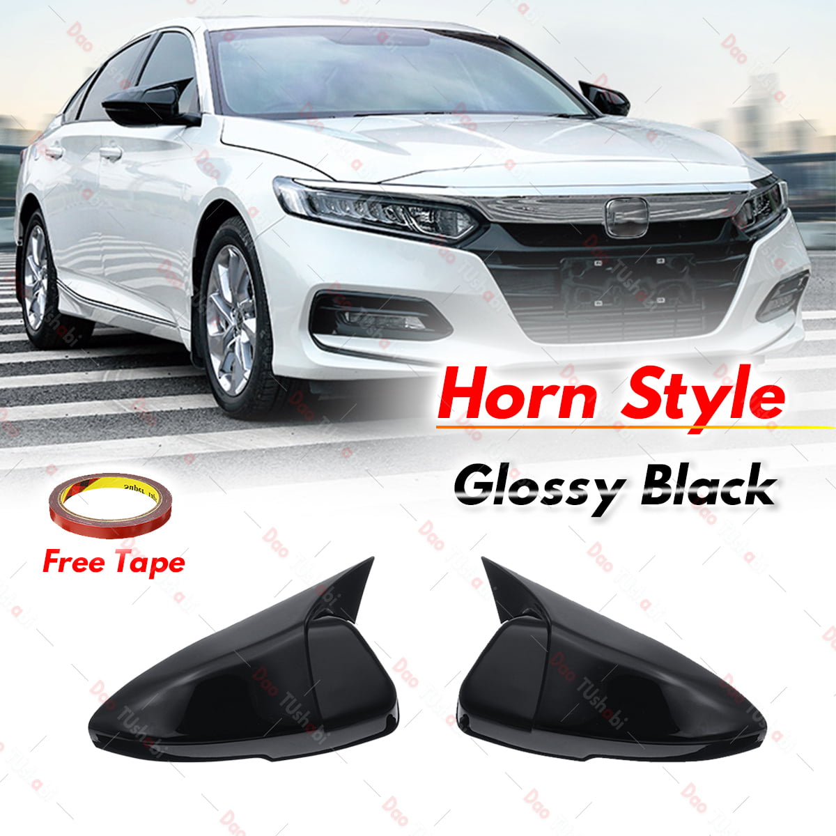 For Honda Accord 2018 2019 Chrome Rearview Mirror Strip Cover Trim Accessories 