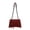 red, variant on Niche Design Spring Fringe Chain Studded Motorcycle Baguette Bag for Women and Girls, Casual Edgy Shoulder Crossbody Underarm Bag, Stitched Versatile Commuter Purse